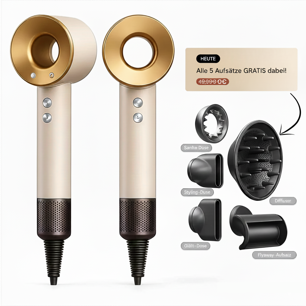 Loravel ProAir 5 in 1 Hochleistungsföhn