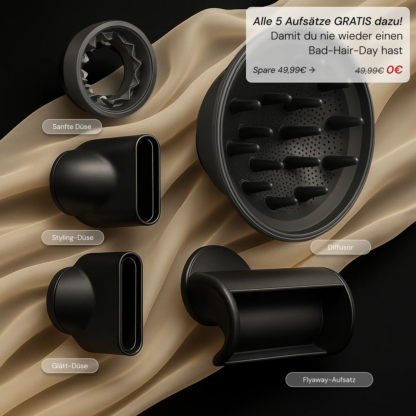 Loravel ProAir 5 in 1 Hochleistungsföhn